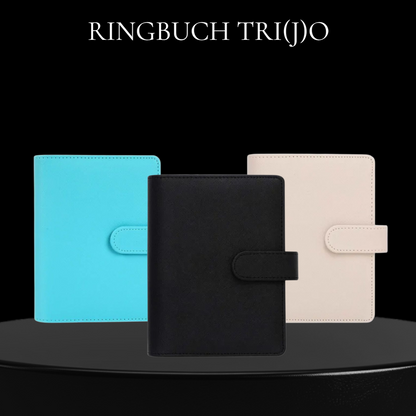 Ringbuch Saffiano A6 Tri(j)o