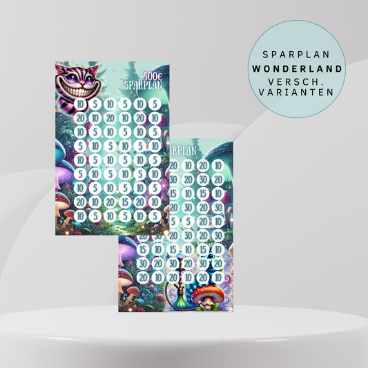 Sparplan Wonderland versch. Varianten A6