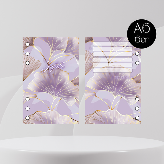 Register 6er Set Lila Blumen A6  Zufälle