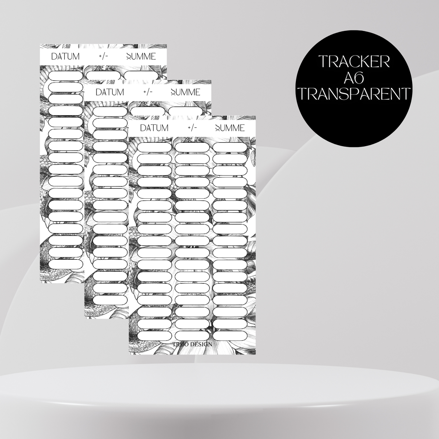 Tracker transparent "Flower Snake" A6