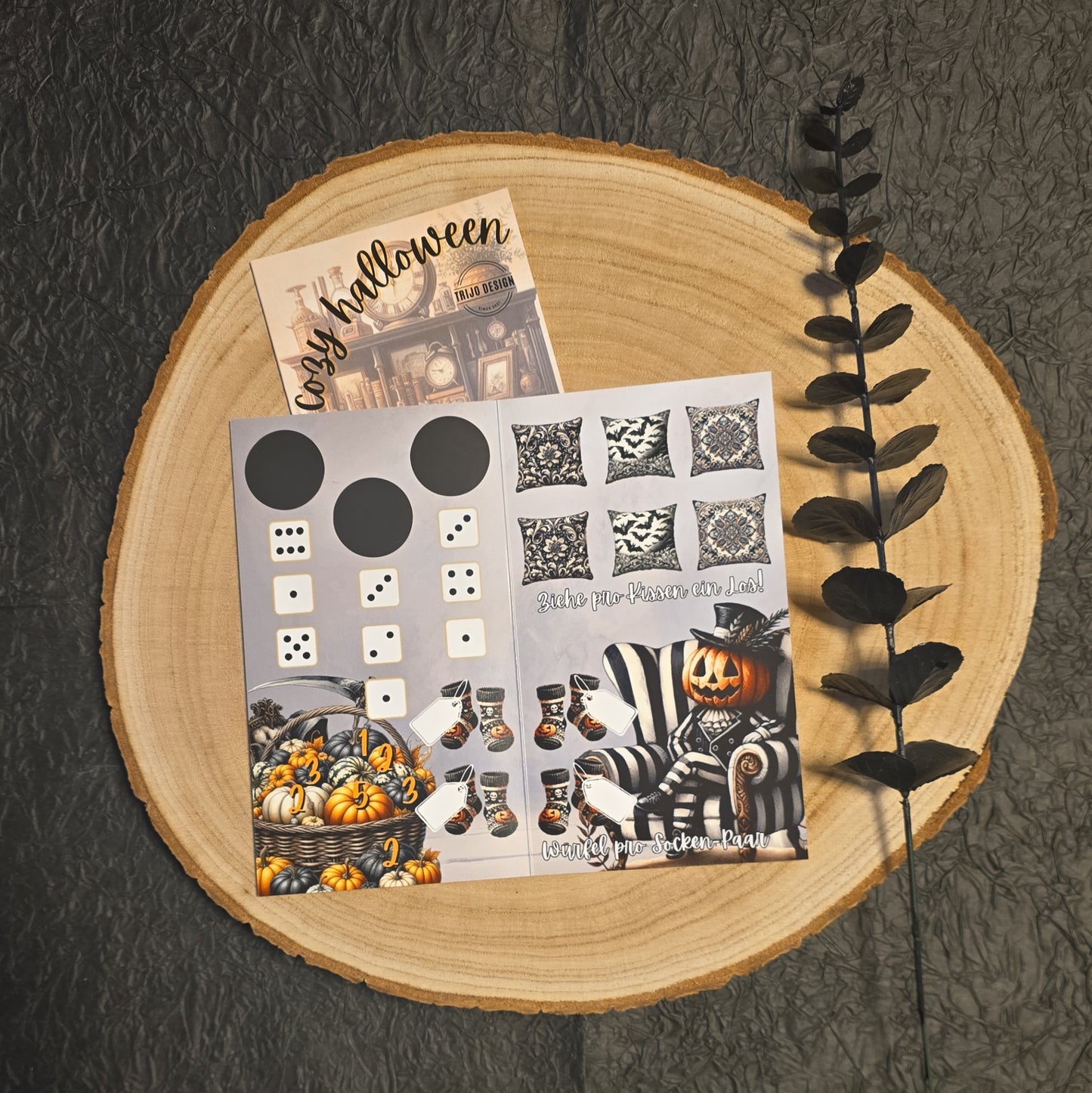 Cozy Halloween 2er Klappkarte