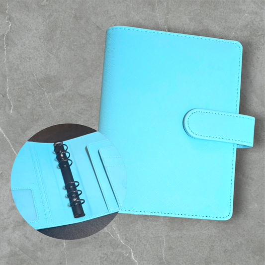 Ringbuch Saffiano A6 Tri(j)o Black Edition