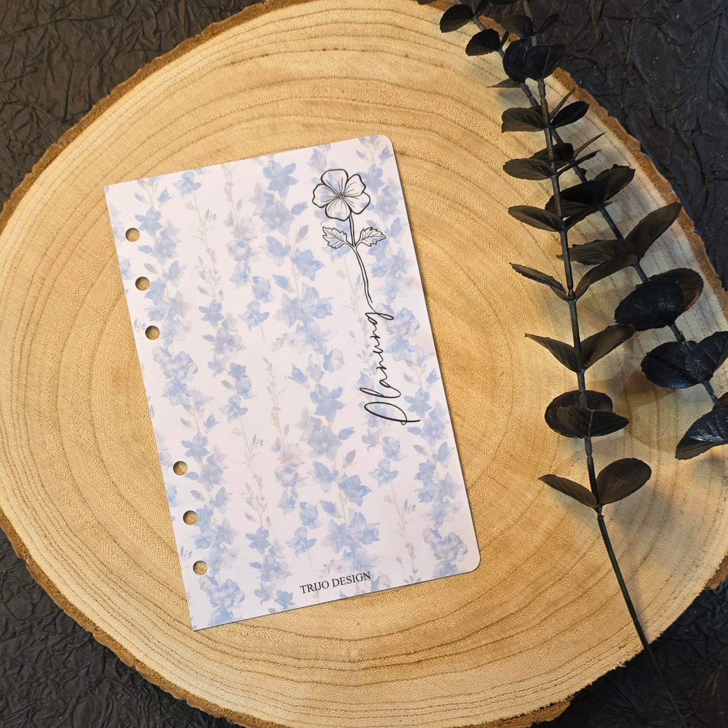 Trennblatt Blue July A6 Transparent