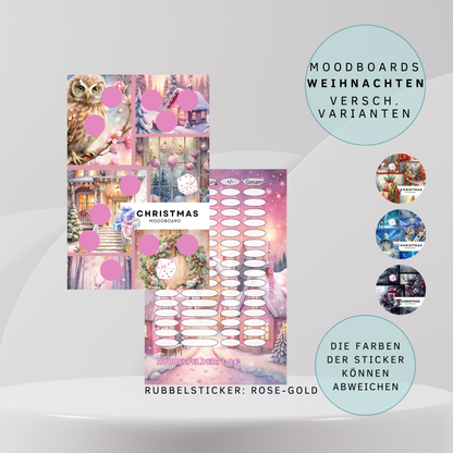 Moodboard Weihnachten Sparchallenge A6