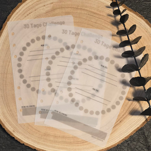 30 Tage Sparchallenge GRAU