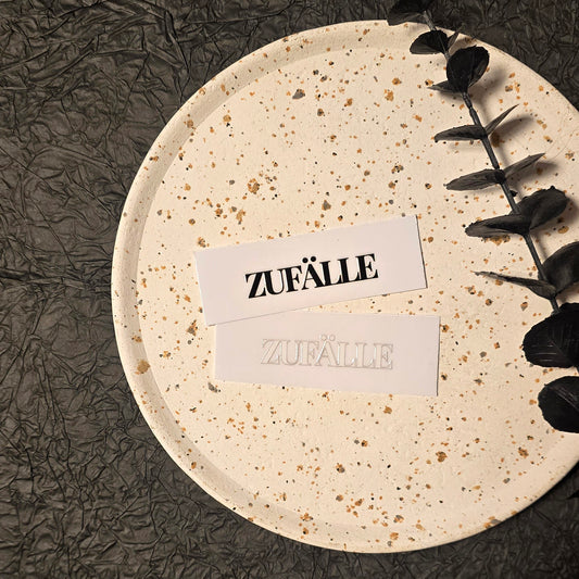 3D Sticker "ZUFÄLLE" 8cm