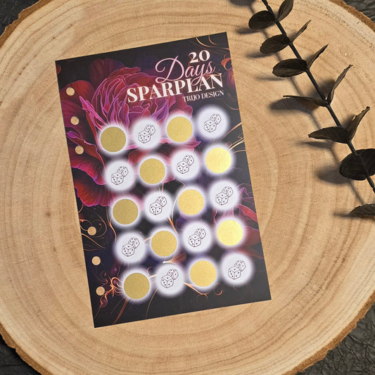 20 Wochen Sparplan Sparchallenge A6